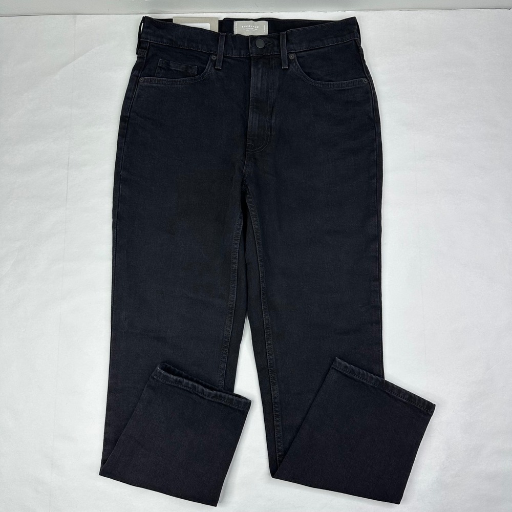 Everlane The Original Cheeky Jean Coal Black Organic Cotton Size 29 Regular
